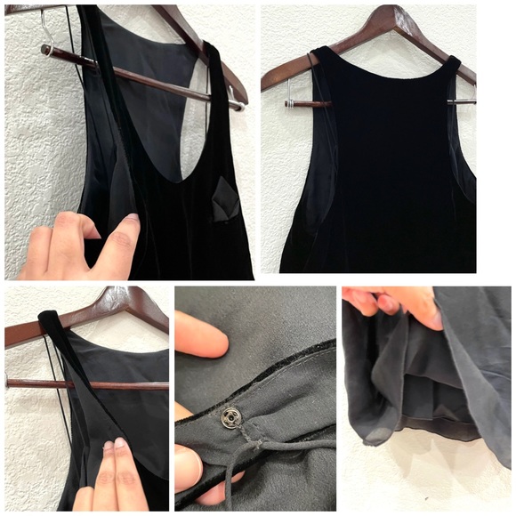 Alexander Wang Velvet Trim Silk Mini Dress - Picture 8 of 9